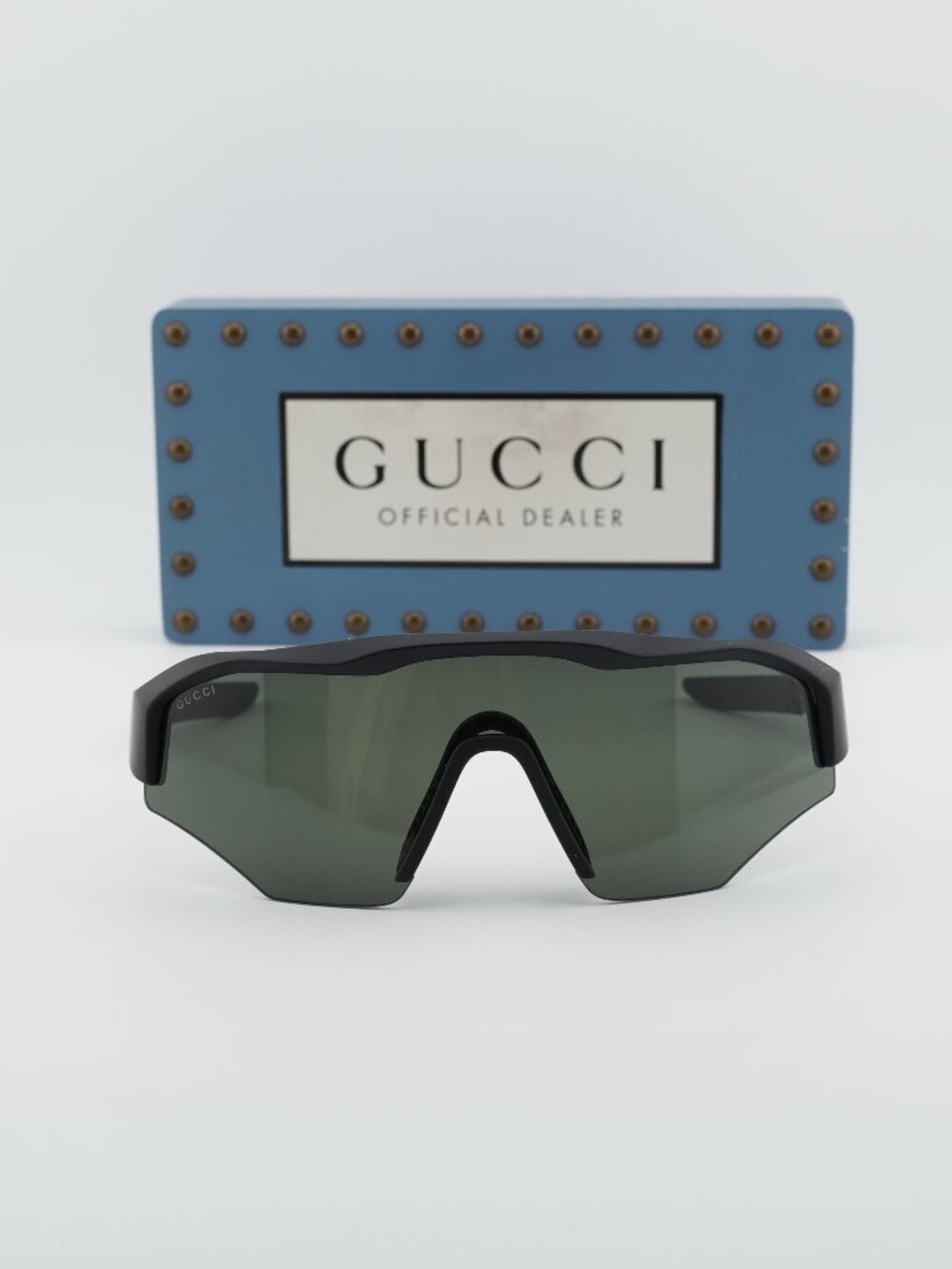 Gucci GG2017S 003 Shield Sunglasses - Black / Grey - Picture 6 of 11